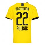 Thailande Maillot Borussia Dortmund NO.22 Pulisic 1ª 2019-20 Jaune