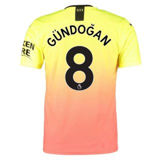 Maillot Manchester City NO.8 Gundogan 3ª 2019-20 Orange