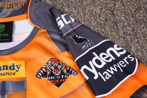 Thailande Maillot Wests Tigers 2017 2018 Jaune