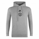 Sweat Shirt Capuche Manchester United 2020-21 Gris