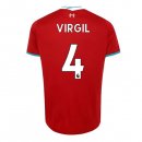 Maillot Liverpool NO.4 Virgil 1ª 2020-21 Rouge