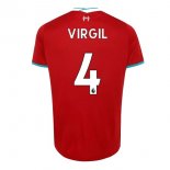 Maillot Liverpool NO.4 Virgil 1ª 2020-21 Rouge