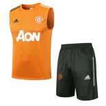 Maillot Manchester United Sans Manches Ensemble Complet 2022 Orange