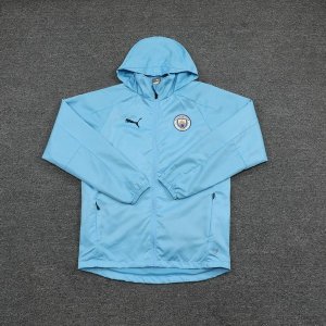 Coupe Vent Manchester City Ensemble Complet 2021-22 Bleu Clair