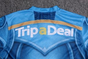 Thailande Maillot Gold Coast Titans Classic 2017 2018 Bleu