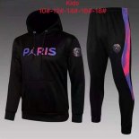 Enfant Sweat Shirt Capuche Paris Saint Germain 2022 Noir Rose 1