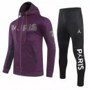 Sweat Shirt Capuche Paris Saint Germain 2020-21 Purpura Noir