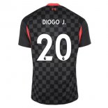 Maillot Liverpool NO.20 Diogo Jota 3ª 2020-21 Noir