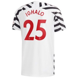 Maillot Manchester United NO.25 Ighalo 3ª 2020-21 Blanc