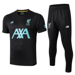 Entrainement Liverpool Conjunto Complet 2019-20 Vert Noir