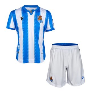 Maillot Real Sociedad 1ª Enfant 2019-20 Blanc Bleu