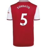 Maillot Arsenal NO.5 Sokratis 1ª 2019-20 Rouge Maillot Arsenal NO.5 Sokratis 1ª 2019-20 Rouge