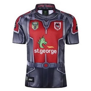 Thailande Maillot St.George Illawarra Dragons 2017 2018 Gris