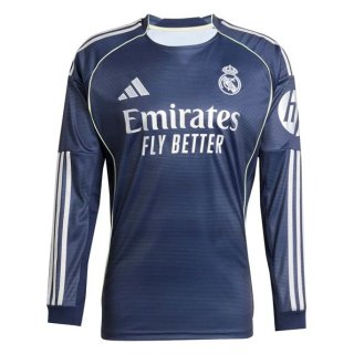 Thailande Maillot Real Madrid 2ª ML 2025-26 Thailande Maillot Real Madrid 2ª ML 2025-26