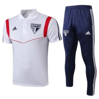 Polo São Paulo Conjunto Complet 2019-20 Blanc Bleu