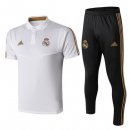 Polo Real Madrid Conjunto Complet 2019-20 Noir Blanc