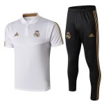 Polo Real Madrid Conjunto Complet 2019-20 Noir Blanc Polo Real Madrid Conjunto Complet 2019-20 Noir Blanc