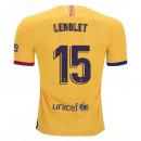 Maillot Barcelone NO.15 Lenglet 2ª 2019-20 Jaune