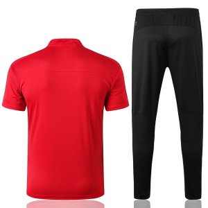 Polo Conjunto Complet AC Milan 2019-20 Rouge Noir