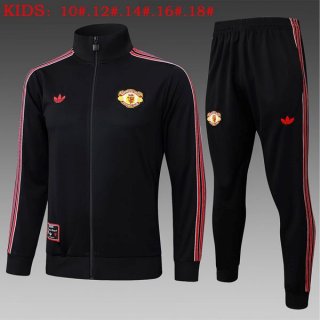 Enfant Survetement Manchester United 2025-26 Noir 5 Enfant Survetement Manchester United 2025-26 Noir 5