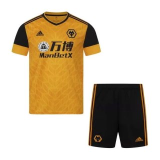 Maillot Wolves 1ª Enfant 2020-21 Jaune