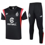 Thailande Maillot AC Milan Ensemble Complet 2024 Noir