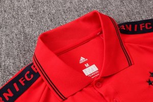 Polo Conjunto Complet Bayern Munich 2019-20 Rouge Gris