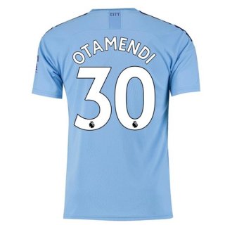 Maillot Manchester City NO.30 Otamendi 1ª 2019-20 Bleu