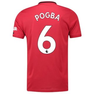 Maillot Manchester United NO.6 Pogba 1ª 2019-20 Rouge