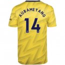 Maillot Arsenal NO.14 Aubameyang 2ª 2019-20 Jaune