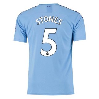 Maillot Manchester City NO.5 Stones 1ª 2019-20 Bleu