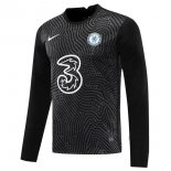 Maillot Chelsea Manches Longues Gardien 2020-21 Noir