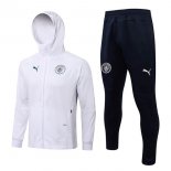 Sweat Shirt Capuche Ensemble Complet Manchester City 2022-23 Blanc