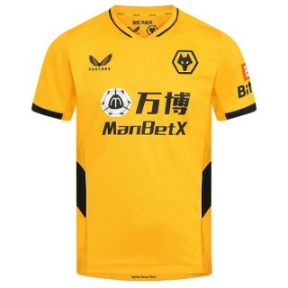 Thailande Maillot Wolves 1ª 2021-22 Jaune