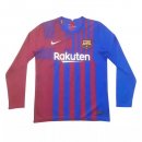 Maillot Barcelone 1ª ML 2021-22 Rouge Bleu