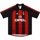 Thailande Maillot AC Milan 1ª Retro 2000 2002 Rouge