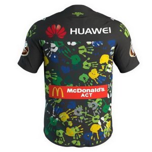 Thailande Maillot Canberra Raiders 2018 Noir Vert