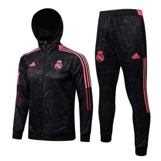 Sweat Shirt Capuche Real Madrid 2022 Gris Rose