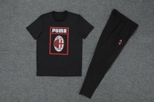 Entrainement AC Milan Conjunto Complet 2019-20 Noir Rouge