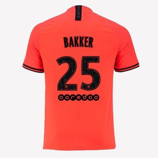 Maillot Paris Saint Germain NO.25 Bakker 2ª 2019-20 Orange