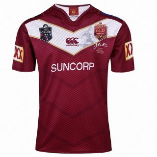 Thailande Maillot Thurston QLD Maroons 2017 2018 Rouge