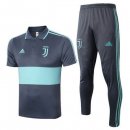 Polo Ensemble Complet Juventus 2020-21 Gris Vert