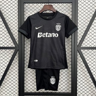 Maillot Sporting Lisbon Special Edition Enfant 2025-26 Noir Maillot Sporting Lisbon Special Edition Enfant 2025-26 Noir