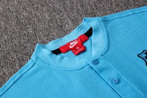 Polo Conjunto Complet Barcelone 2019-20 Bleu Clair