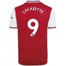 Maillot Arsenal NO.9 Lacazette 1ª 2019-20 Rouge