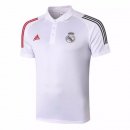 Polo Real Madrid 2020-21 Blanc Rouge