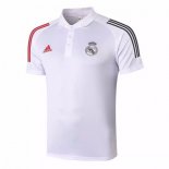 Polo Real Madrid 2020-21 Blanc Rouge