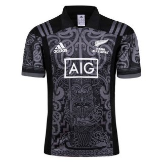 Thailande Maillot All Blacks Maori 2017 2018 Noir