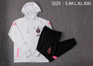 Sweat Shirt Capuche Paris Saint Germain 2021-22 Gris Noir