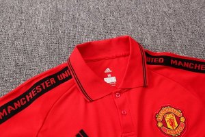 Polo Conjunto Complet Manchester United 2019-20 Rouge Noir